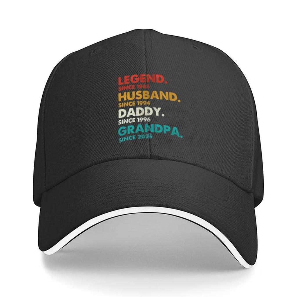 Legend Husband Daddy Grandpa Baseball Cap Polyester Novelty Casual Adjustable Hat for Adult Unisex