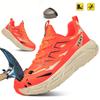 Men's Lightweight Steel Toe Safety Work Shoes - Breathable, Anti-Smash, Anti-Slip Labor Protection Footwear