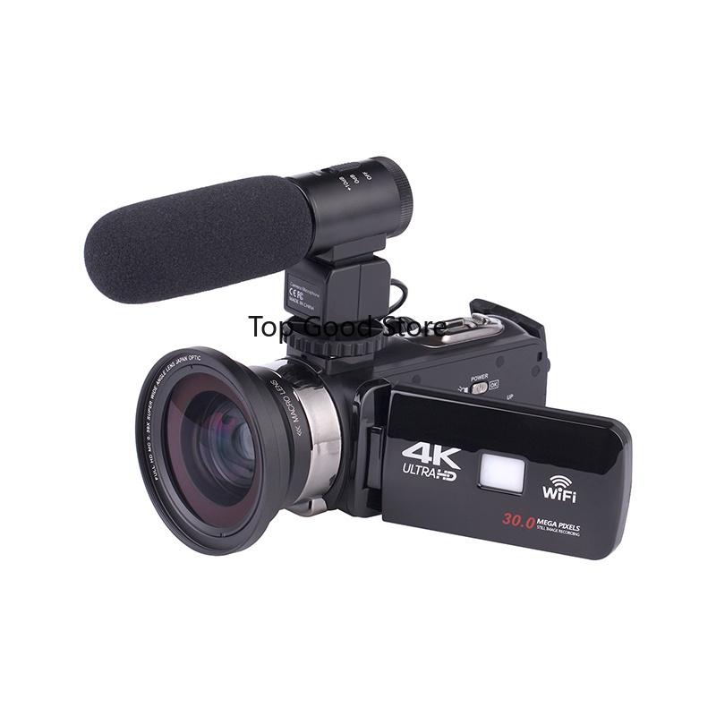 3 Inch 2.7K Camcorder Video Camera Wifi IR Night Vision 30MP LCD Screen Time-lapse Photography Camera Fotografica