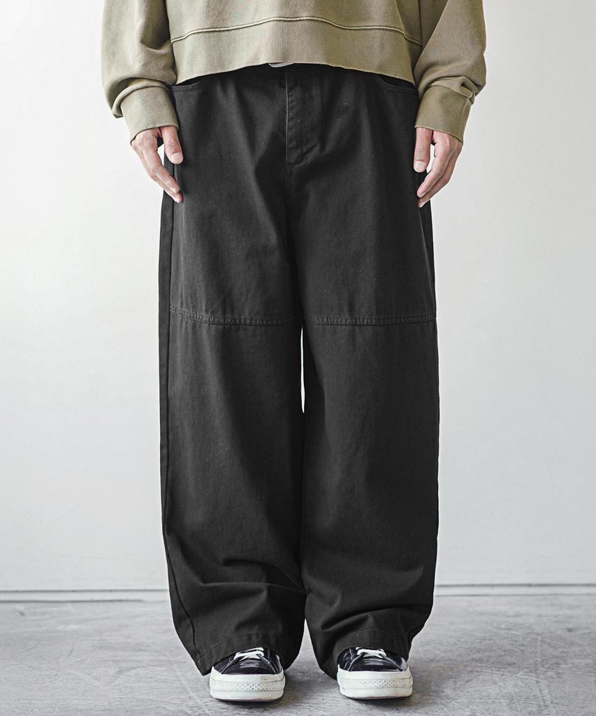 EZKATON Silent Cotton Pants Black Mmlp6907