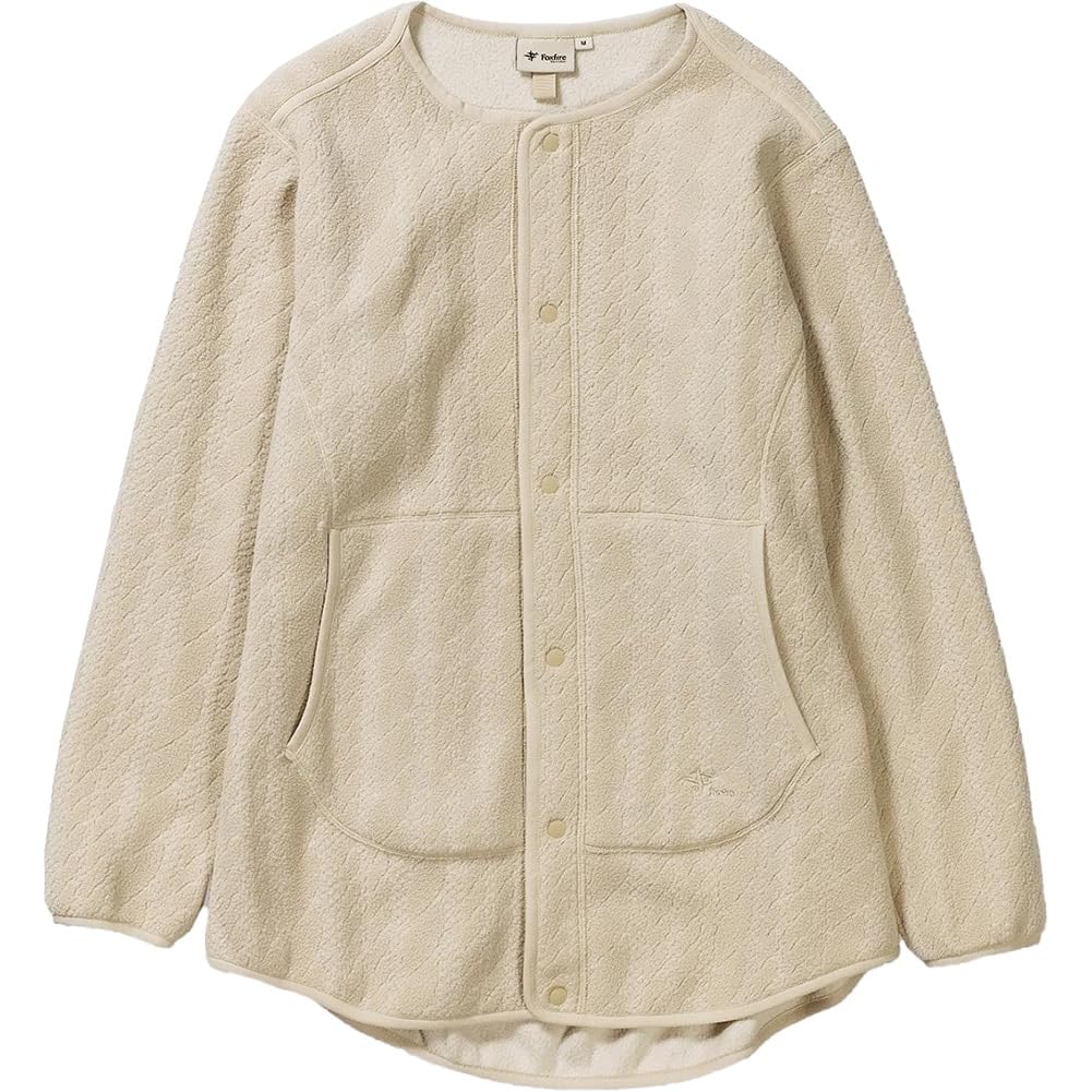 

Jacket to the Cable fleece blouson for women [Foxfire] [8113412] [Jacquard pattern] [Soft touch] [Anti-static]