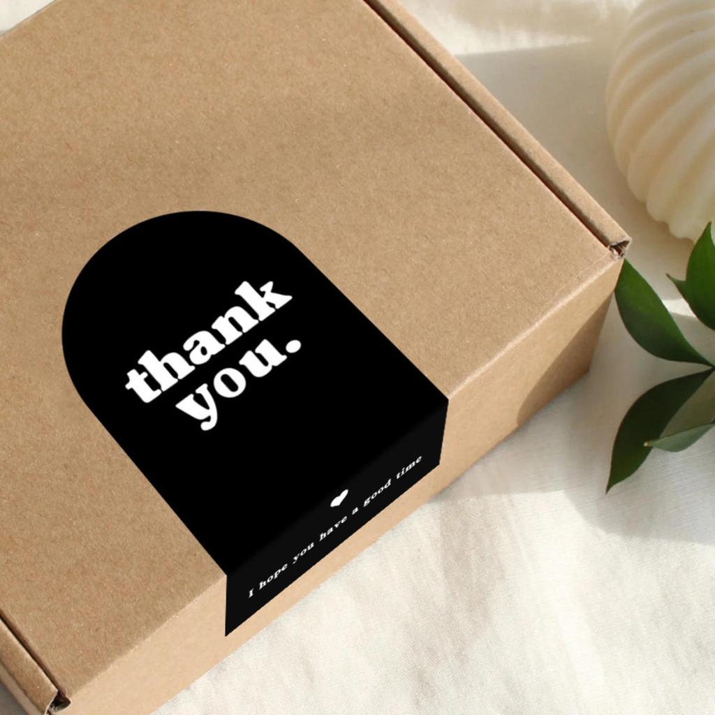 50pcs Thank You Sticker Seal Labels Small Business Gift Decor Sticker Stationery Supplies Package Paster Decal Decoration