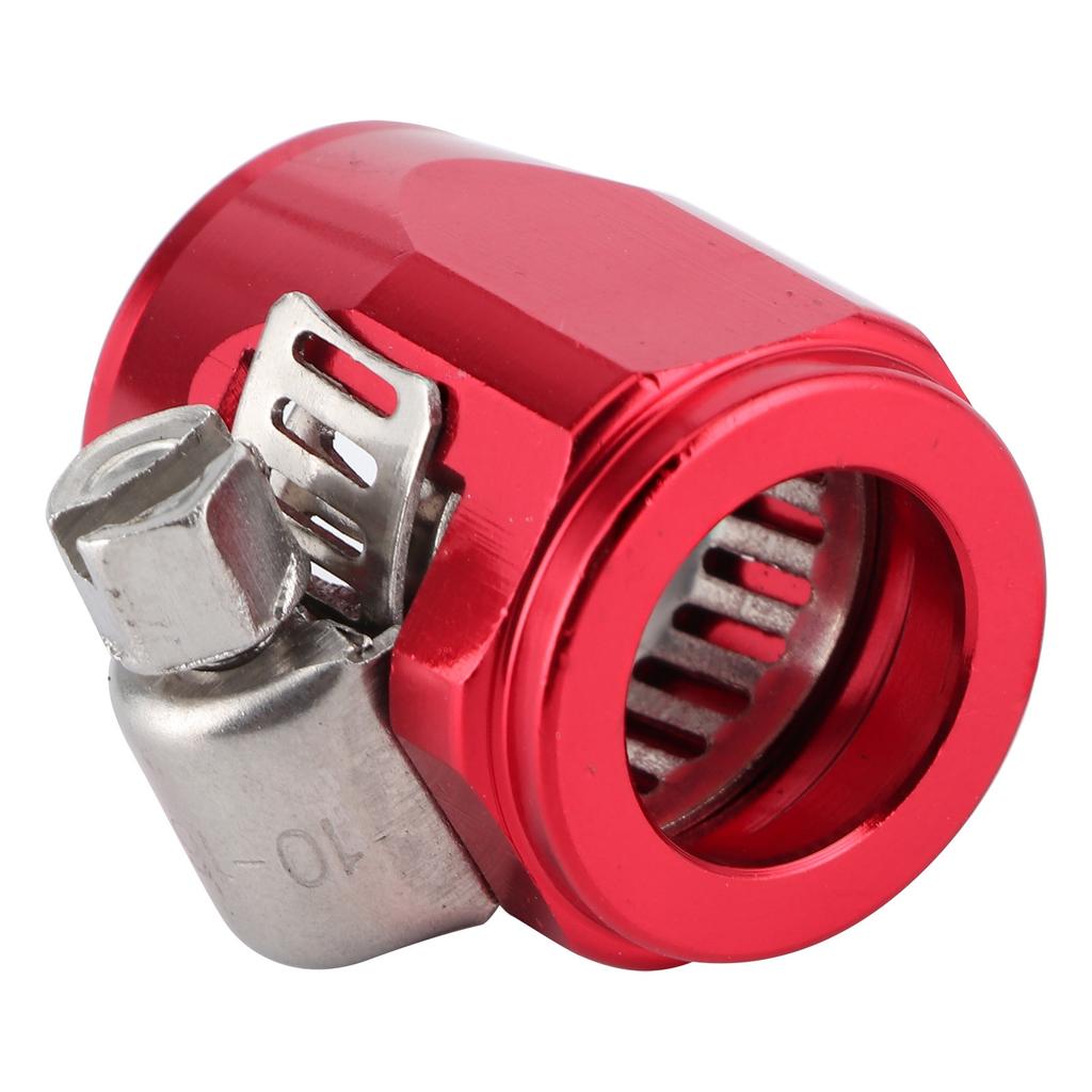 AN6 Aluminum Alloy Hose Finisher Clamp Connector for Fuel Oil Diesel Gas Air and Water Hose PipeRed
