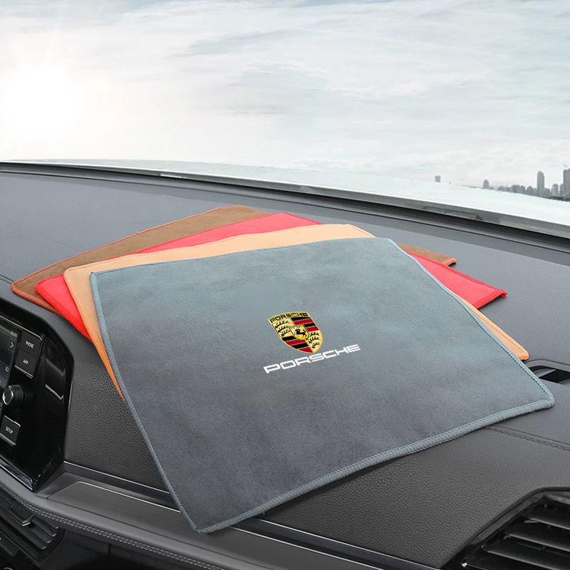 Mikrofaser Auto Waschtuch Auto Reinigungs Trockentuch Pflegetuch Für Porsche Cayenne Panamera Macan 911 Boxster Cayman Pajun