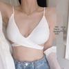 Cross-Back Spaghetti Strap Tube Top with Chest Pads - Sexy Strapless Hollow-Out Base Layer for Women