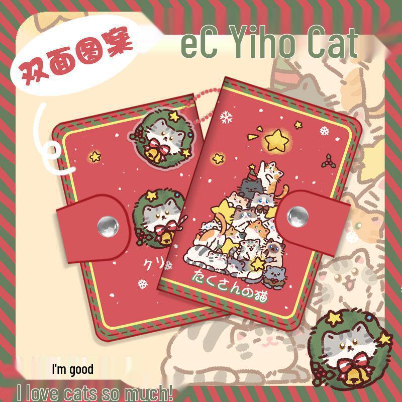 Leder-Kartenhalter im koreanischen Stil: Damen Geldbörse mit großer Kapazität, antimagnetisch, mit mehreren Kartenfächern und Münzfach.