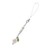 Sweet Phone Chain Strap Lanyard Four Leaves Grass Pendant Phone Charm Hangings Decoration Cute Phone Accessories