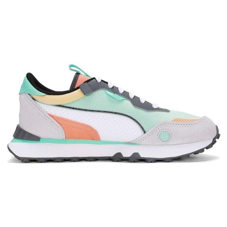 Puma Rider Fv X-Ray Comfortable Versatile Non-Slip Wear-Resistant Lightweight Low-Top Running Shoes Unisex Sneakers White Green 390052-05