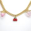 Stylish DIY Bag Chain with Strawberry Cherry Pendant and Detachable Extension for Trendy Bags