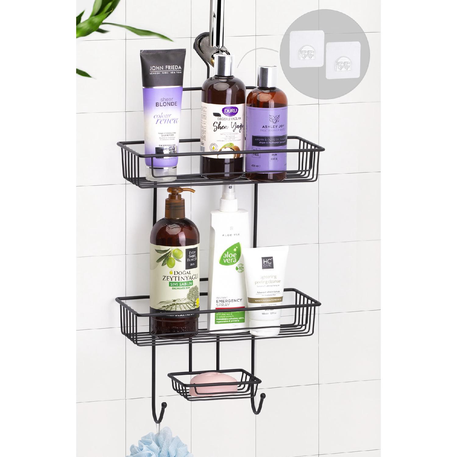 

Черная многофункциональная душевая стойка