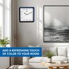 Plastic Step Movement Wall Clock (Blue, 9 Inch) - Analog