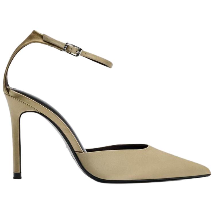 Zara Eleganti Tacchi Alti con Tacco a Spillo da 9cm Scarpe da Donna Verdi 1236610069