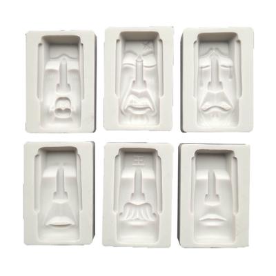 3D Moai Monoliet Siliconen Rubber Flexibel Voedselveilig Vorm Klei Hars Keramiek Snoep Fondant Snoep Chocolade Zeep Vorm