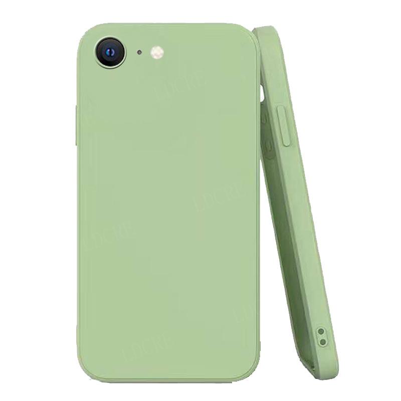For iPhone SE 2022 Case Phone TPU Luxury Original Back Square Liquid Silicone Case For iPhone 13 Pro Max SE 2020 2022 Soft Cover