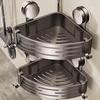Wall Mounted Suction Cup Triangle Storage Rack Plastic Suction Cup Shower Shelf  Bathroom