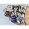 Natural Sodalite Matched Pair Octagon Cabachon Loose Gemstone 08 Pair Lot C-2711