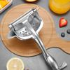 Manual Lemon Juicer, Manual Squeeze Juice Hand Press Juicer With Fine Filter for Nuts, Lemon Lime, Pomegranates, Watermelon, Orange Juicer Silver