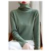 Women's High Neck Wool Sweater - 100% Pure Wool, Rolled Edge for Autumn/Winter - Versatile Cashmere Base Layer Knitwear.