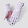 Autumn and winter gloves for women, warm, windproof, cold proof, waterproof, velvet, anti slip, foldable outdoor cycling sports