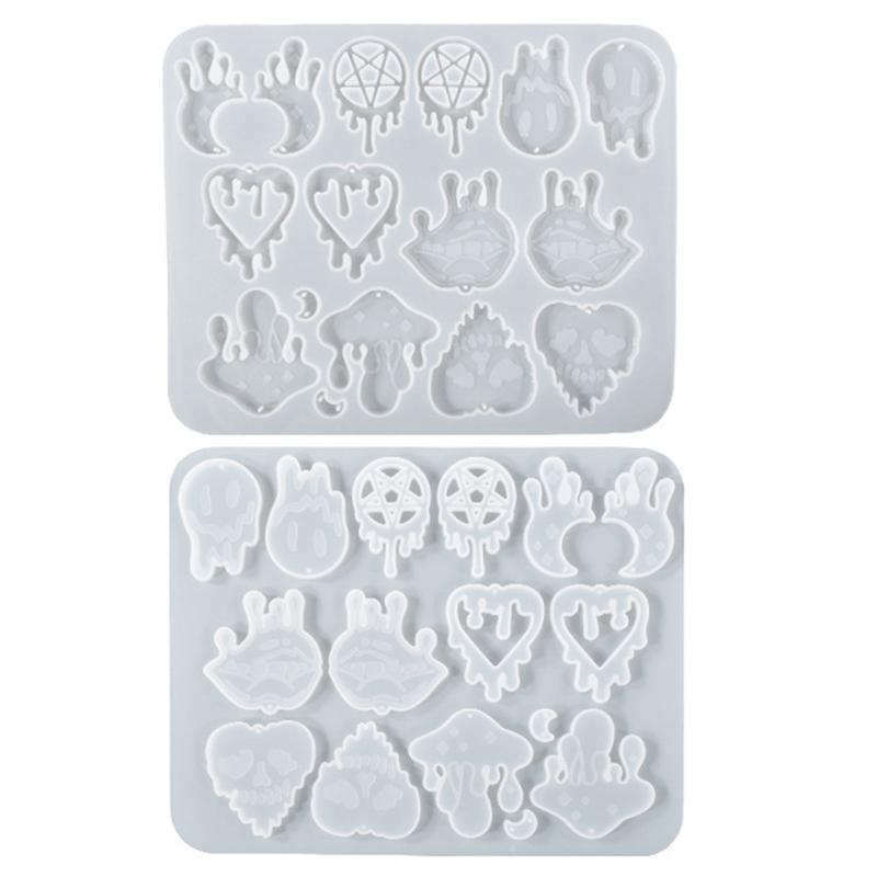 Epoxy Resin Mold Silicone Earrings Mold Handmade Fashion Jewelry Resin Molds for Resin Jewelry Making Pendant Craft