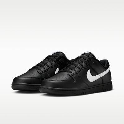 Nike Dunk Low Black White Swoosh