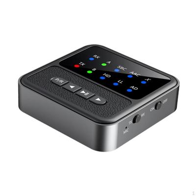 BT 5.4 Transmitter Receiver Audio Adapter Noise Reduction Professional RCA 3.5mm AUX with Display