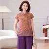 Hodo Women's Floral Print New Chinese Style Summer Set