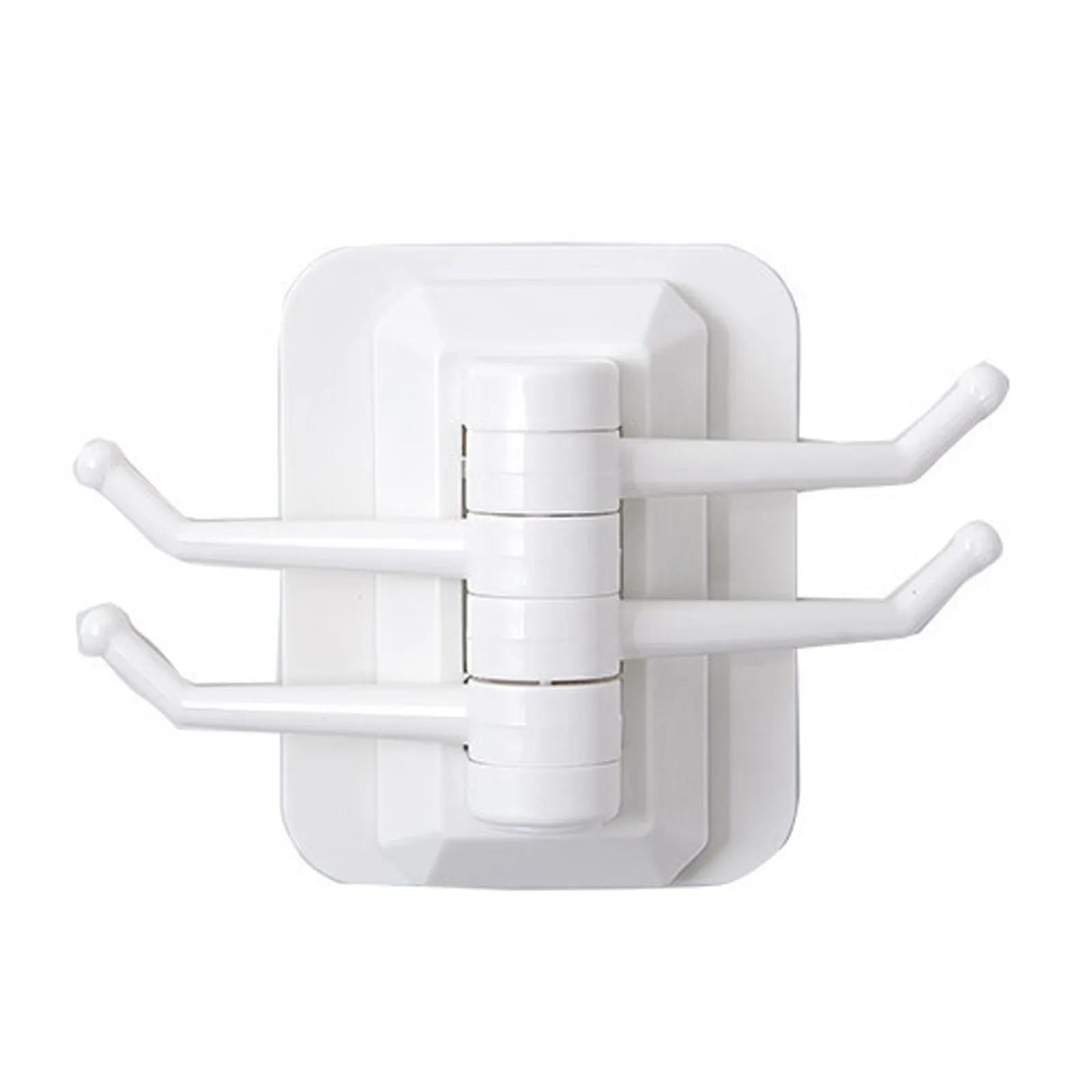 

Прочный самоклеящийся настенный 4 крючка, крепкий без сверления, ключница, дверная вешалка для кухонных полотенец, крючки, аксессуары для домашнего хранения белый