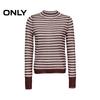 ONLY Women's Classic Striped Round Neck Thin Knit Sweater