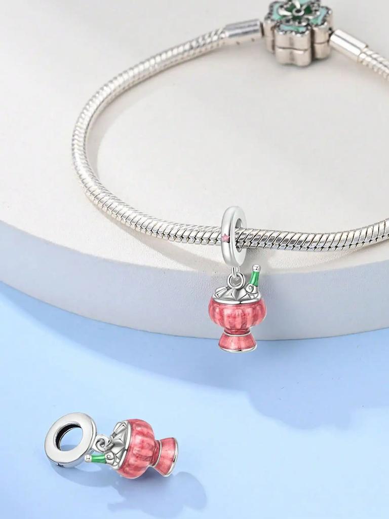 Charms Plata Copper Colors Pumpkin Beer Bottle Ice Cream Cup Beads Pendant For Original Bracelet For Women Diy Jewelry Love Gift