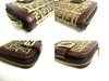Authentic FENDI Zucca Canvas Brown Leather Bifold Wallet Compact Wallet #a466  Refurbished