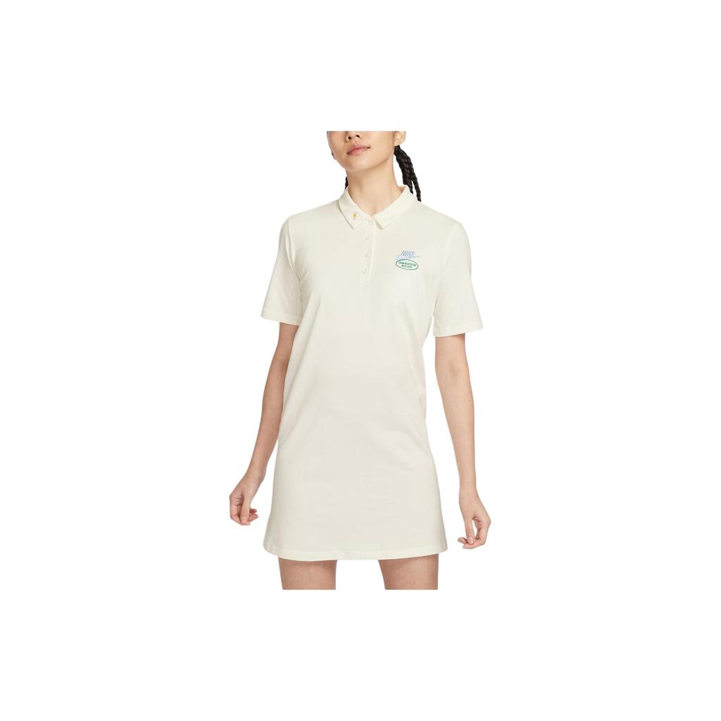 Nike Sportswear Short Sleeved Dress Women's Sail White HJ3949-133