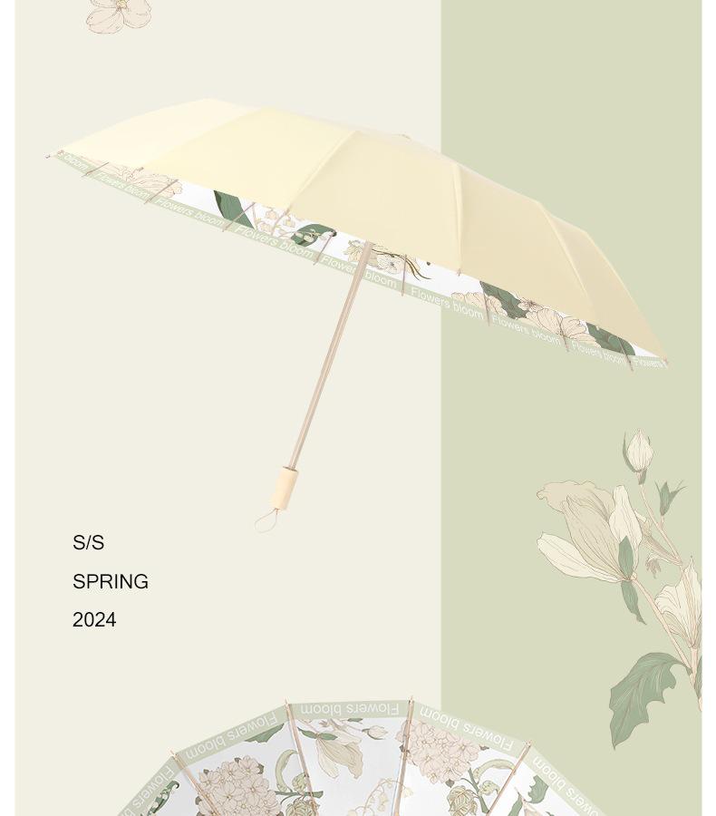 New 16-Rib Windproof UV Protection Folding Umbrella - Large Dual-Use for Sun & Rain