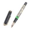 Excellent PERIKAN Fountain Pen Souvern Big Toledo Cap Type Black Gold 18K Used