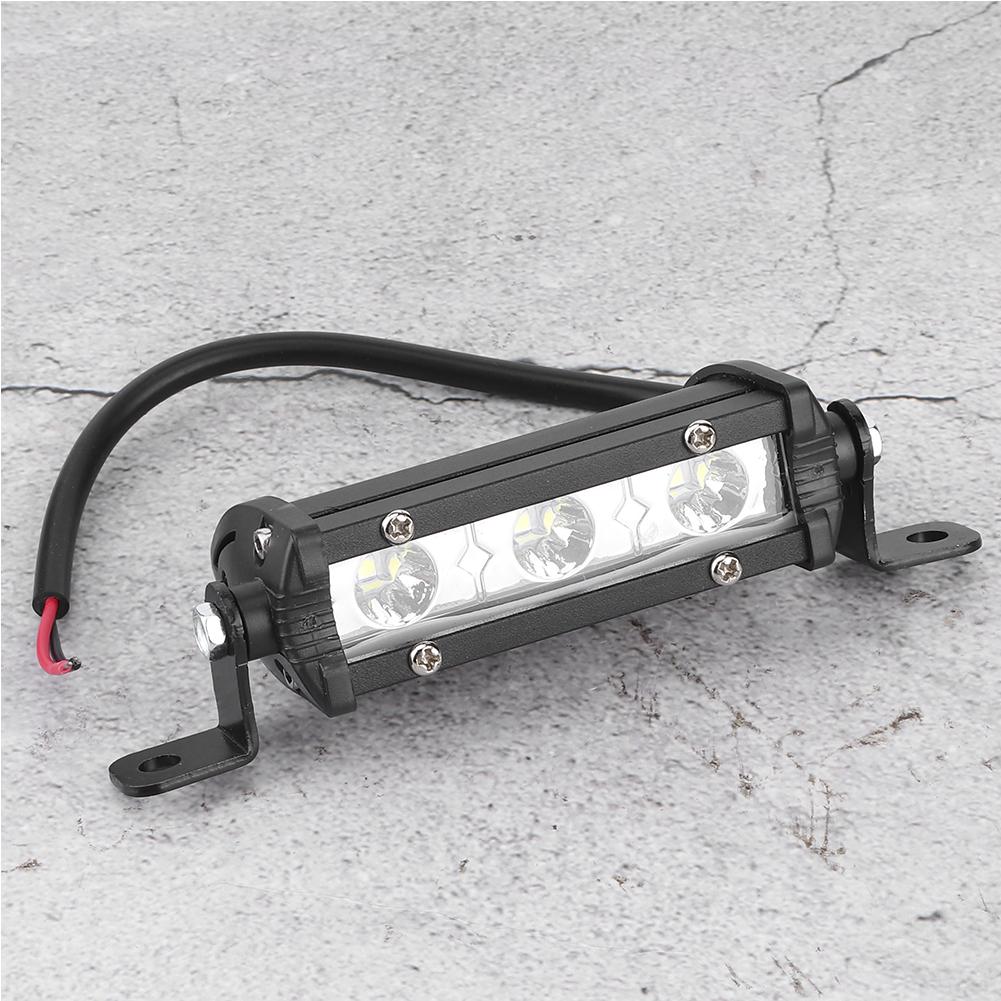 Barre Lumineuse de Travail 4 pouces 9W 3LED 6000K Lampe Spot pour SUV Bateau Tout-terrain Camion VTT
