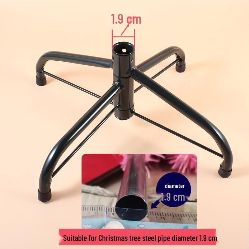 Christmas Tree Iron Stand, Deep Dark Green, 35cm Diameter, Metal with Baked Paint Finish