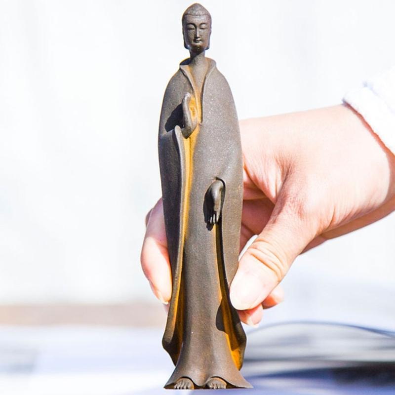 Outdoor Sitting Buddhism Statue Meditating Carving Statue Buddhism Sculpture for Peaceful Home and Garden Decoration