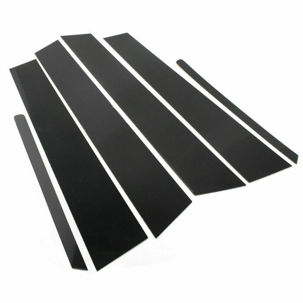 For 2011-2015 Kia Optima Door Window Pillar Posts Trim Covers Kit Glossy Black