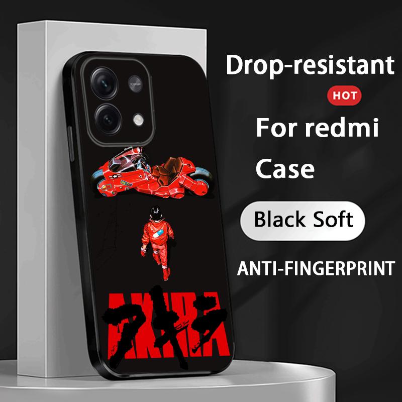 Akira classic japan anime pattern Phone Case For Redmi Note 14 13 12 11 Pro Plus S 5G 14C A3 Soft Black Phone Cover