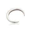 Slim Dome Cuff Bracelet Silver