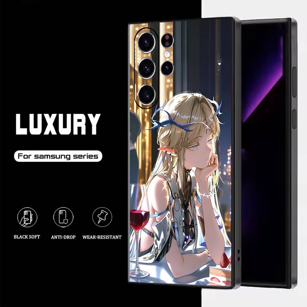 

Cartethyia-Wuthering Waves Phone Case For Samsung S25,S24,S23,S22,S21,S20,S10,Ultra,Plus,Lite,FE,Soft Silicone Black Cover Samsung S25