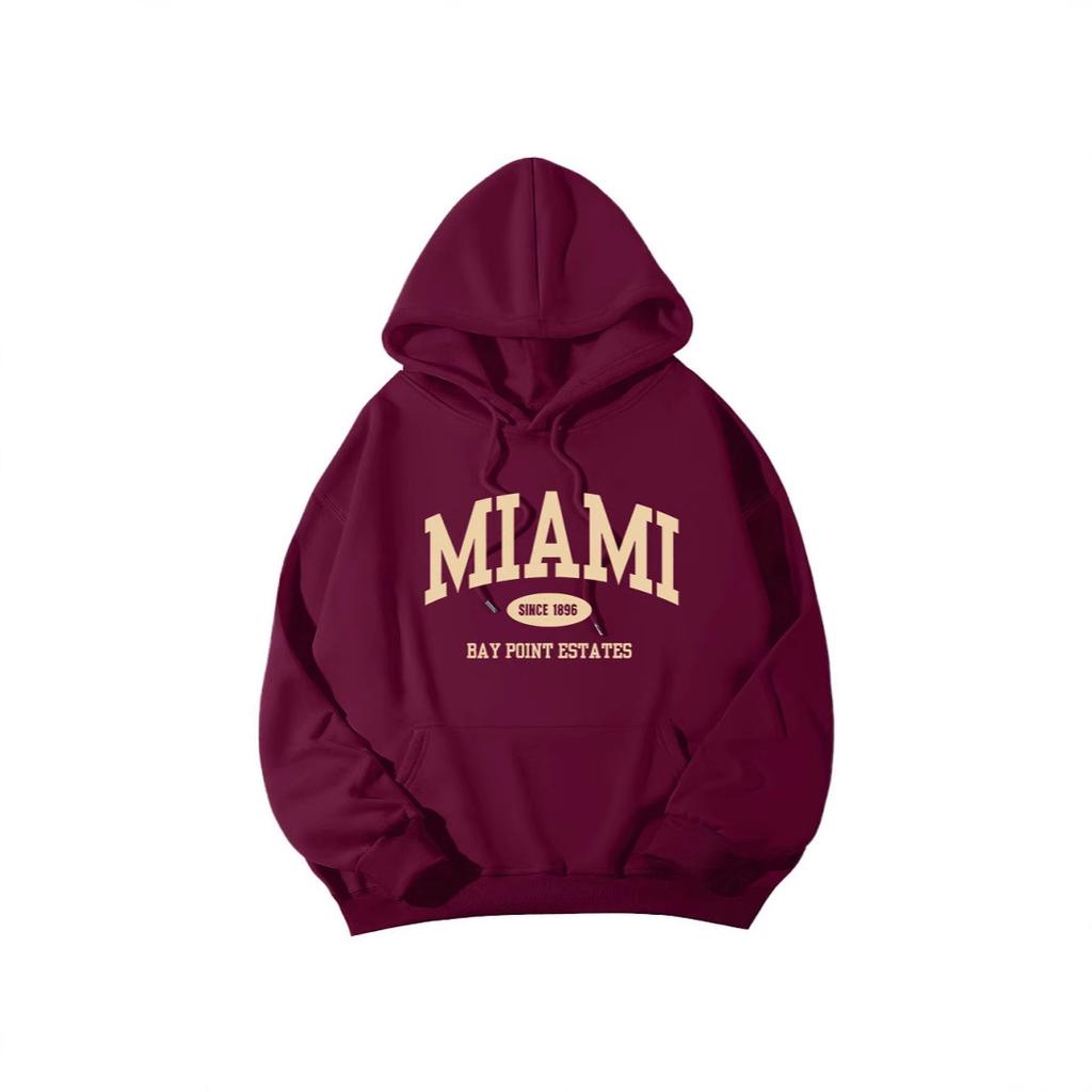 New casual sports sweater fleece hooded sports sweater men's and women's autumn and winter sports fashion