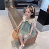 Mädchenkleid Sommerkleid Kinder Gaze Kleid Sommer Mädchen Baby Mädchen Blumen Prinzessinnenkleid