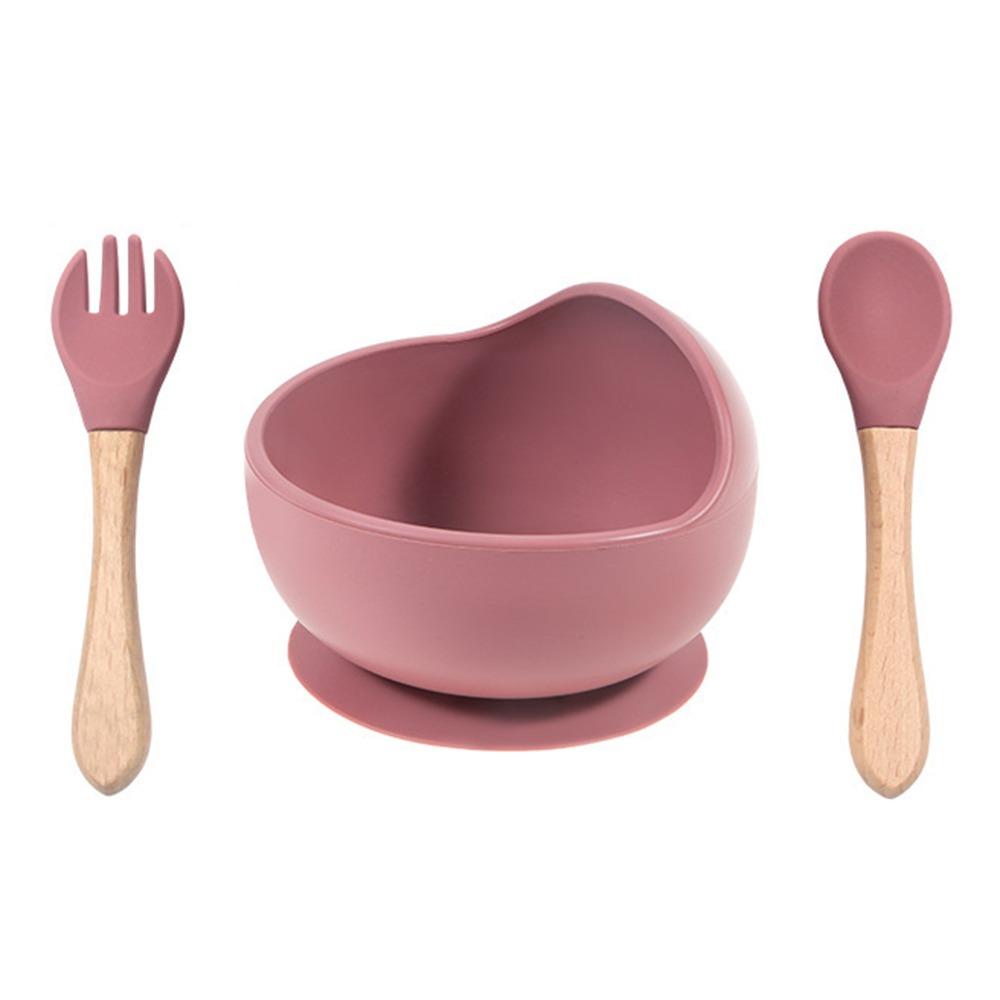 Flexible Spill-Proof Suction Bowl Anti-Slip Feeding Bowl Set  Children's Feeding