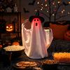 Scary Animated Halloween Ghost Decoration, Lighted Voice Control Skeleton Ghost for Haunted House, Halloween Party, Spooky Outdoor Decor