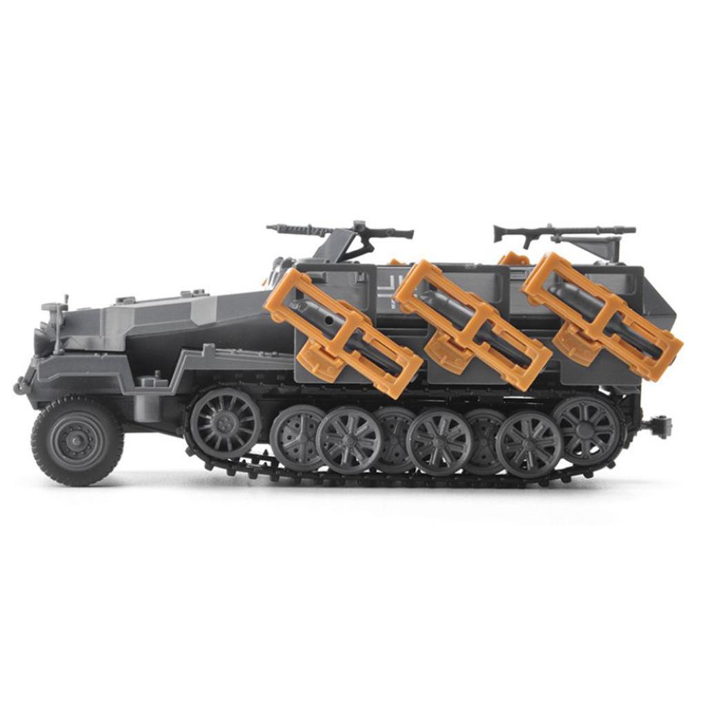 1 72 WWII sd.kfz.251 Tank Model Kit 4D Armor Vehicle Educational Toy Authentic and Detailed