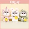 Adorable Plush Cat Keychain Soft Rabbit Disguise Cute Kitty Bag Charm Doll