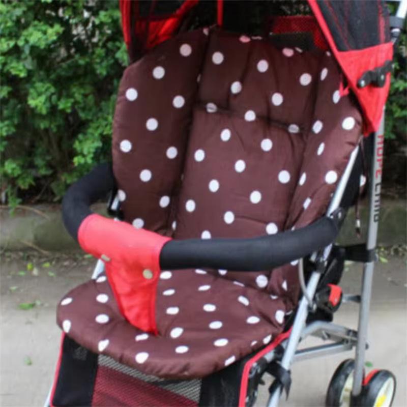 Modern Polka Dot Print Pattern Children Stroller Cushion Thickened Baby Stroller Cotton Pad Baby Home Dining Chair Soft Sit Mat
