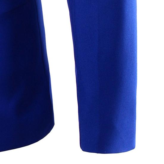 Herreblazer Enkeltknapp Nedbrettskrage Formell Plussstørrelse Dressjakke for Arbeid