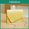 Elegant Croc Print Pu Shoulder Bag With Lock Design For Ladies
